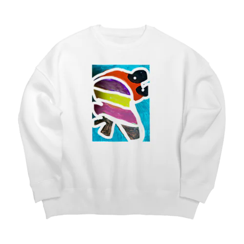 元気かなあ Big Crew Neck Sweatshirt