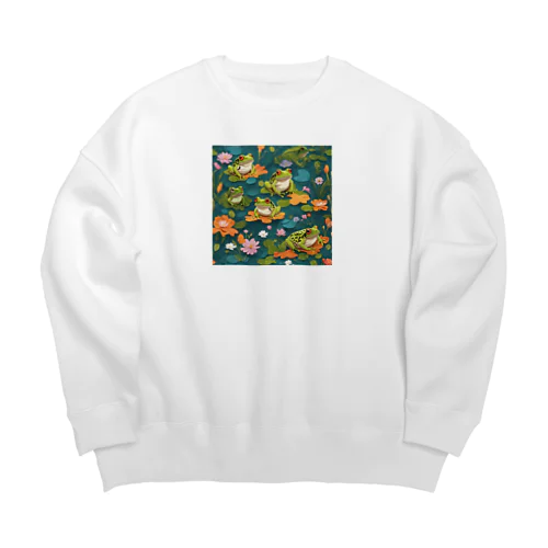 カエルアート Big Crew Neck Sweatshirt