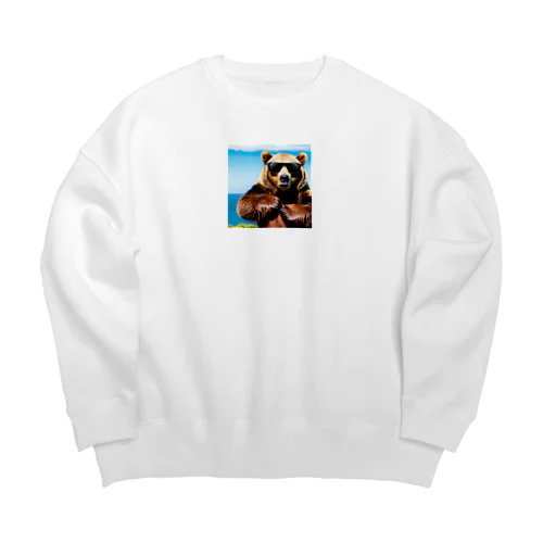 くま Big Crew Neck Sweatshirt