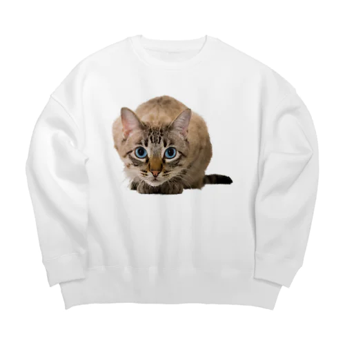 ねこちゃん Big Crew Neck Sweatshirt