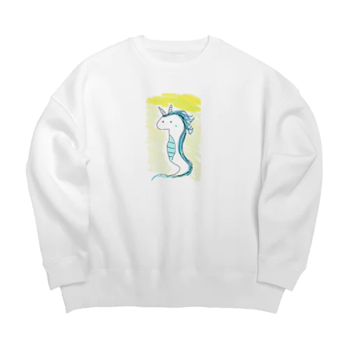 純な瞳の白龍ちゃん Big Crew Neck Sweatshirt