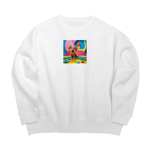 ダックスフンド Big Crew Neck Sweatshirt