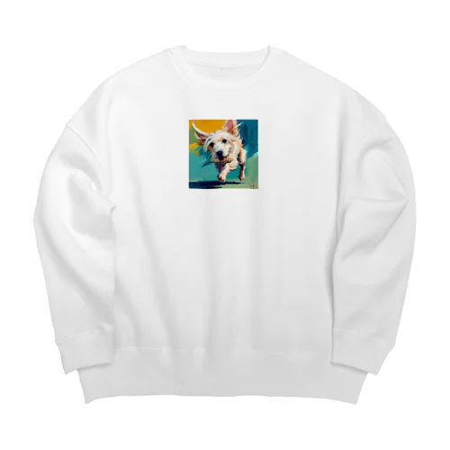 Run Dog Big Crew Neck Sweatshirt