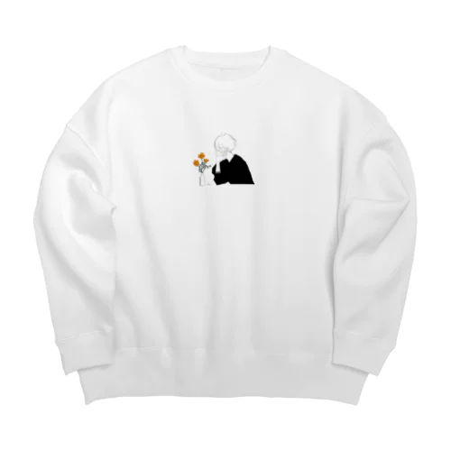 コスモスを愛でる林君 Big Crew Neck Sweatshirt