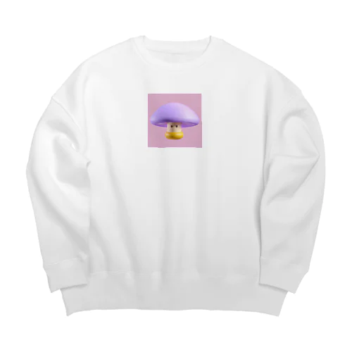 比率がおかしいきのこくん Big Crew Neck Sweatshirt