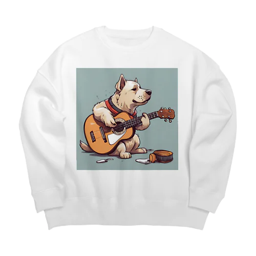 ギタわん Big Crew Neck Sweatshirt