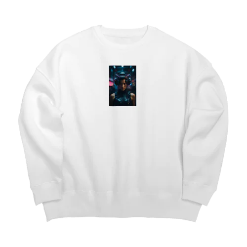 サイバーガール Big Crew Neck Sweatshirt