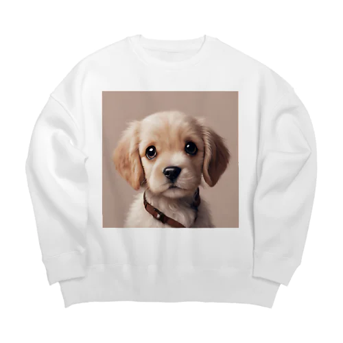 めちゃカワ犬 Big Crew Neck Sweatshirt