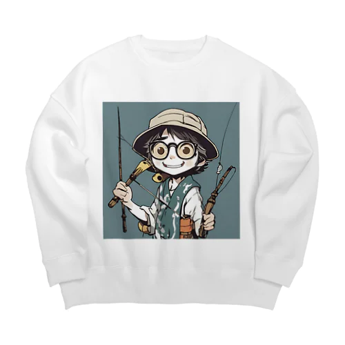 yuu1994の顔 Big Crew Neck Sweatshirt