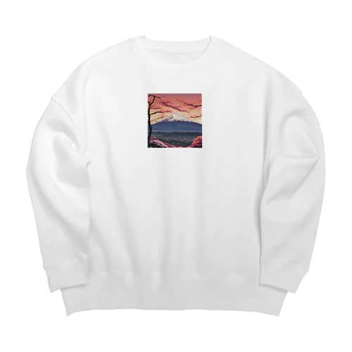 富士山 Big Crew Neck Sweatshirt