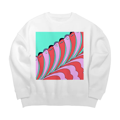 カラフラミンゴ Big Crew Neck Sweatshirt