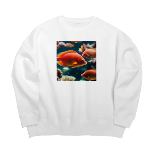 珊瑚の楽園、美魚群グッズ Big Crew Neck Sweatshirt