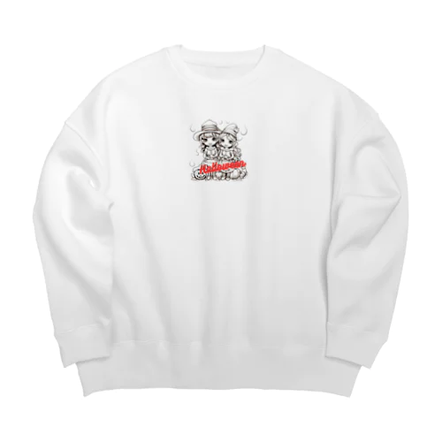 ハロウィンはやって来た！ Big Crew Neck Sweatshirt