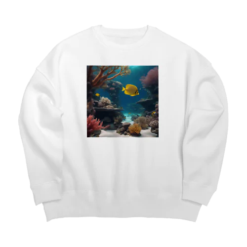 魚の楽園、海底の宝グッズ Big Crew Neck Sweatshirt