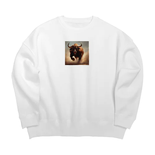 猛牛グッズ Big Crew Neck Sweatshirt