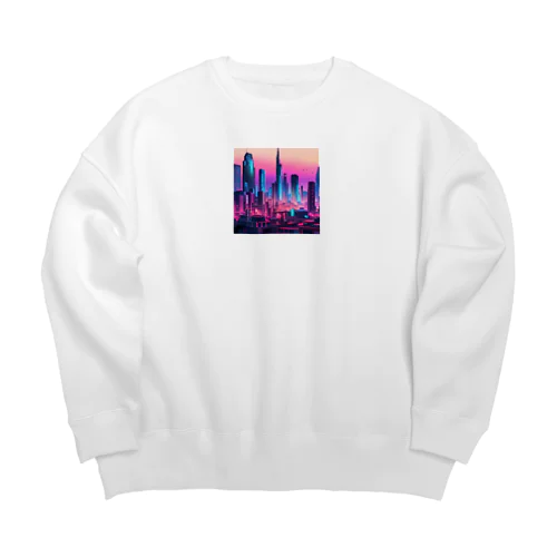 未来都市の視線　～Gaze of the Future City～ Big Crew Neck Sweatshirt