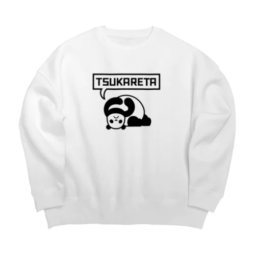 疲れたパンダ Big Crew Neck Sweatshirt