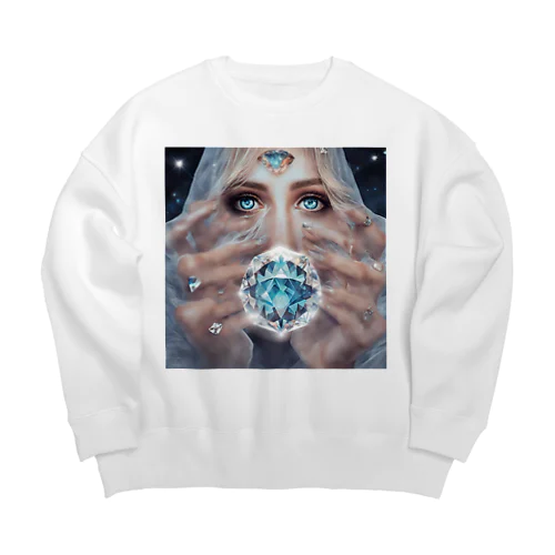 ダイヤモンド女性と神秘 Big Crew Neck Sweatshirt