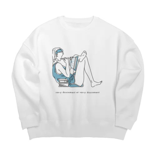 研磨 Big Crew Neck Sweatshirt