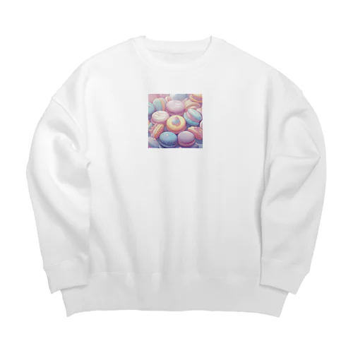 パステルマカロン Big Crew Neck Sweatshirt