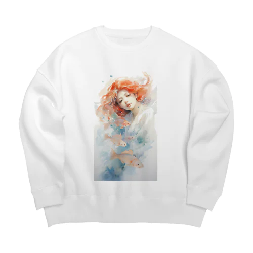 12星座シリーズうお座のアイテム Big Crew Neck Sweatshirt