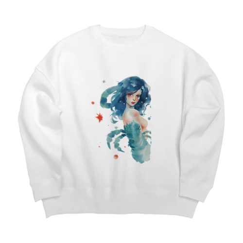 12星座シリーズさそり座のアイテム Big Crew Neck Sweatshirt