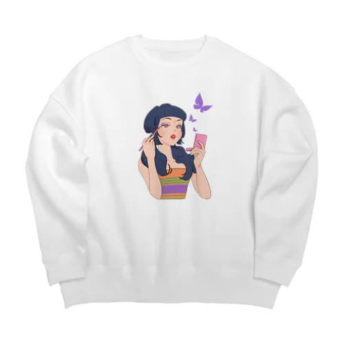 コスメ女子 Big Crew Neck Sweatshirt