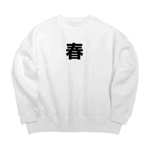 春 Big Crew Neck Sweatshirt