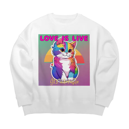 An LGBTQ cat ビッグシルエットスウェット