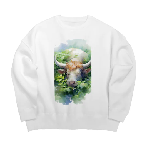 12星座シリーズ牡牛座のアイテム Big Crew Neck Sweatshirt