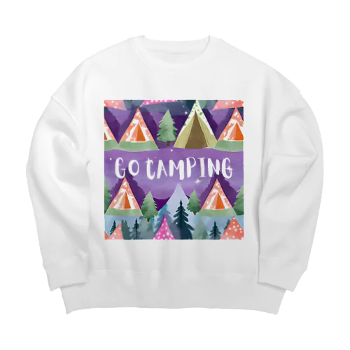 カラフルテントでGO CAMPING Big Crew Neck Sweatshirt