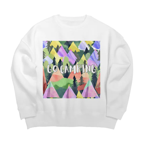 カラフルテントでGO CAMPING 2 Big Crew Neck Sweatshirt