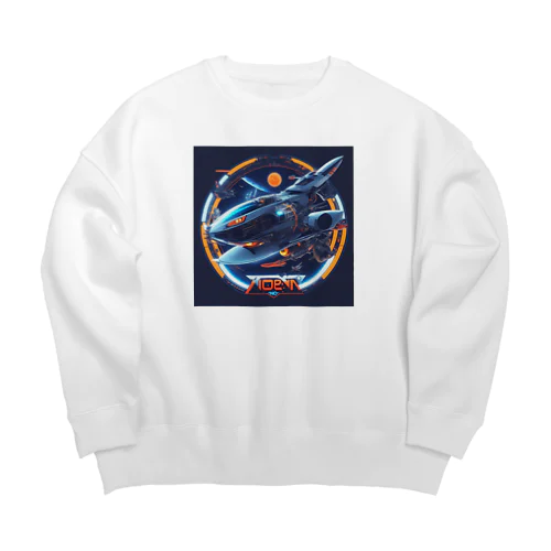 未来の乗り物　02 Big Crew Neck Sweatshirt