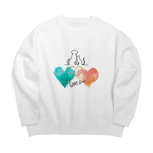 愛犬家による愛犬家のためのアイテム Big Crew Neck Sweatshirt