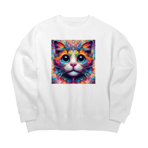 猫デリック Big Crew Neck Sweatshirt