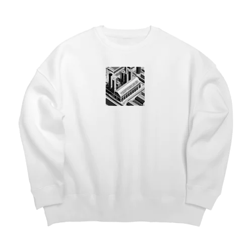 有名な観光スポットイメージ画像：ダブリンのギネス工場（アイルランド、ダブリン） Big Crew Neck Sweatshirt