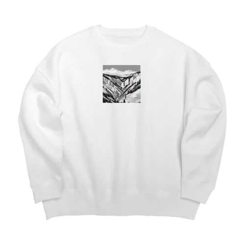 有名な観光スポットイメージ画像：イエローストーン国立公園（アメリカ、ワイオミング州） Big Crew Neck Sweatshirt