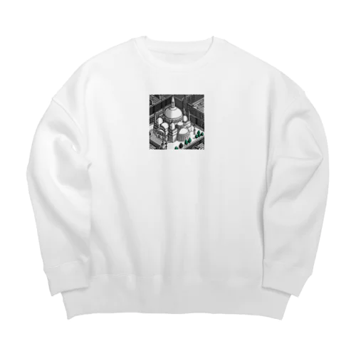 有名な観光スポットイメージ画像：イスタンブールのアヤソフィア（トルコ） Big Crew Neck Sweatshirt