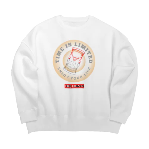 LOIZER time is limited Big Crew Neck Sweatshirt