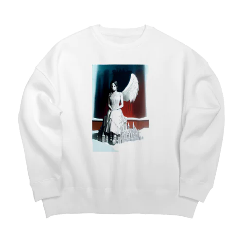 天使・エンジェル Big Crew Neck Sweatshirt