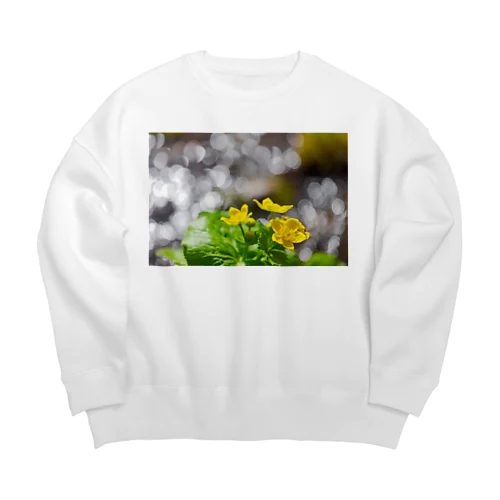 ヤチブキの輝き Big Crew Neck Sweatshirt