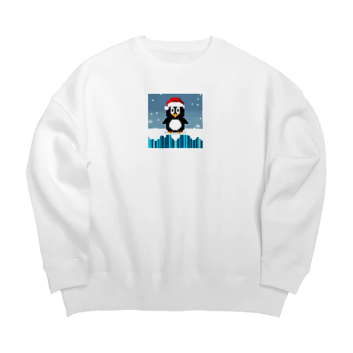 クリスマスの陽気なペンギン Big Crew Neck Sweatshirt