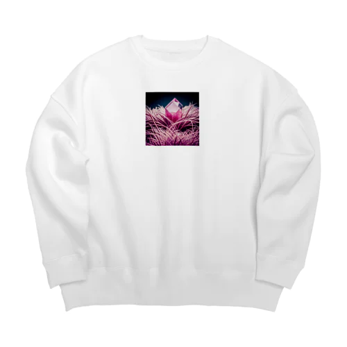 ピンクサファイア Big Crew Neck Sweatshirt