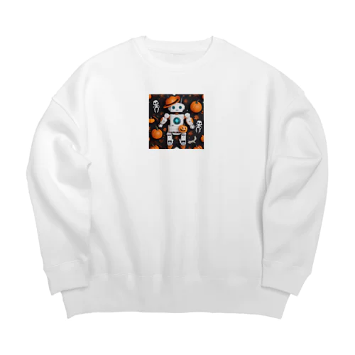 【ハロウィン】ロボット Big Crew Neck Sweatshirt