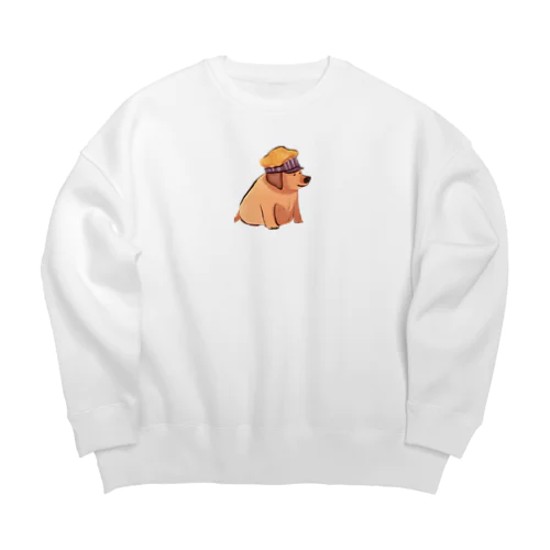 サウナ犬 Big Crew Neck Sweatshirt