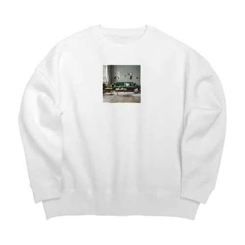 おしゃれなリビング Big Crew Neck Sweatshirt