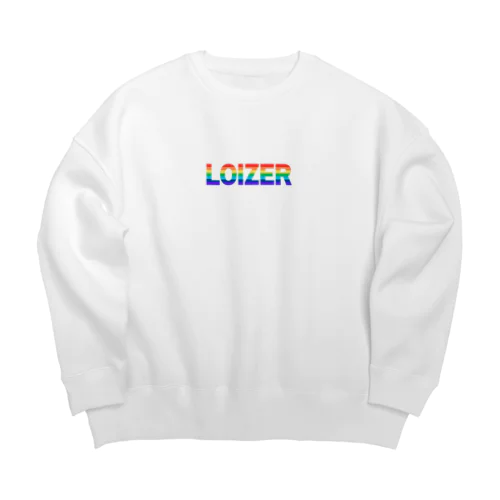 LOIZER Rainbow logo Big Crew Neck Sweatshirt