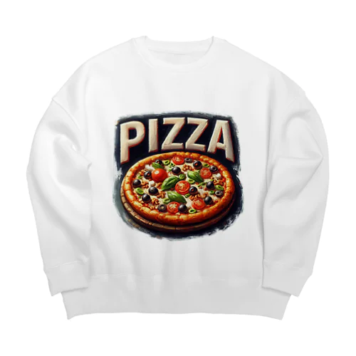 ピザ Big Crew Neck Sweatshirt