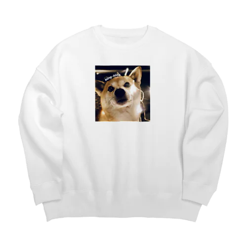 柴犬空　bling-bling Big Crew Neck Sweatshirt