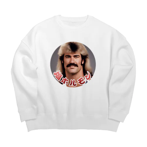 塩ホルモン Big Crew Neck Sweatshirt